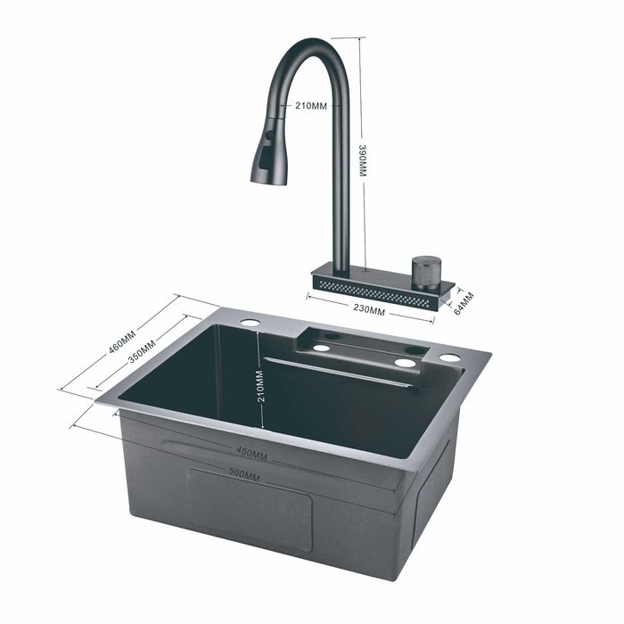 Мултифункционална кухненска мивка 50см