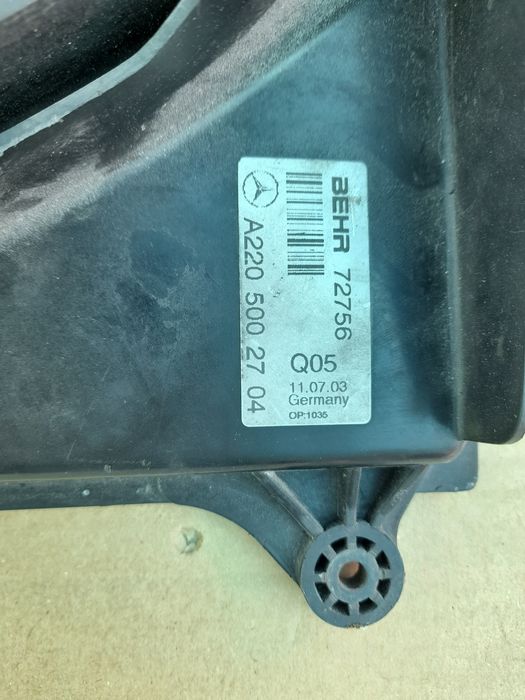 Ел вентилатор мерцедес S-Class W220 Mercedes S-Class W220