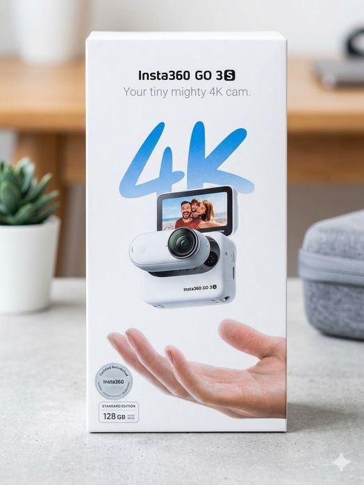 Insta360 GO 3S 128GB Arctic White — 4K экшн-камера