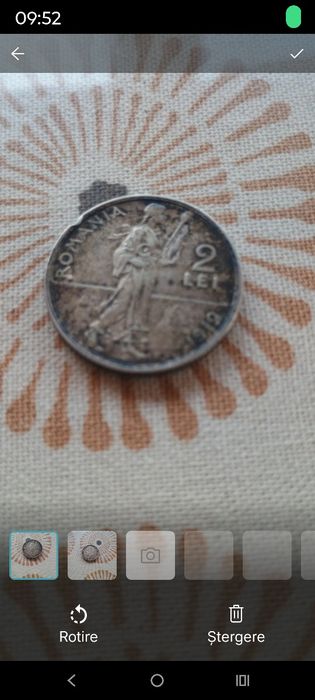 Monedă Argint 2 Lei 1912 - Carol I (Regatul României) - Piesă de Colecție