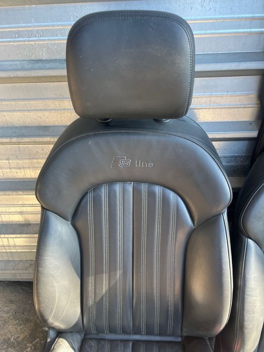 Салон Ауди AUDI A6 C7 4G Черен Sline Кожа с подгрев Ном 899