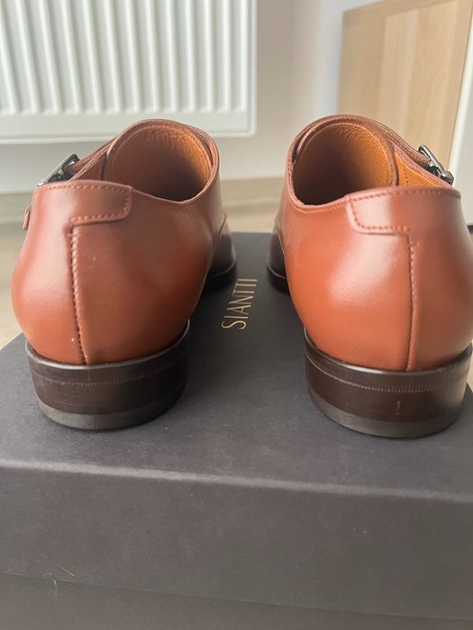 Pantofi barbati de eveniment cu talpa din piele