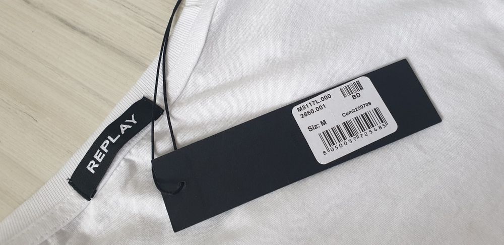 Replay Cotton Mens Size M НОВО! ОРИГИНАЛ! Мъжка Тънка Памучна Блуза!