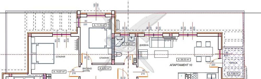 Продава се Тристаен апартамент в Пловдив, Коматево - 100 кв.м за 1252 €/кв.м - Снимка #1