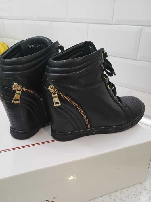 Ghete IL PASSO, piele naturală, mărimea 38