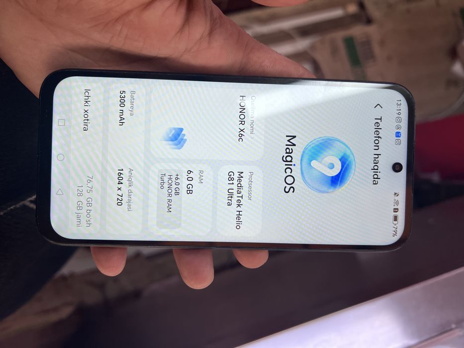 Honir X6C holati yahshi ishlashi 100%