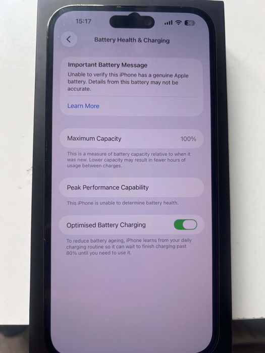 iPhone 14 Pro Max 100% Battery Health
