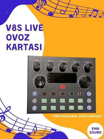 Mikrofon ( BM 800)+Ovoz kartasi ( V8S )