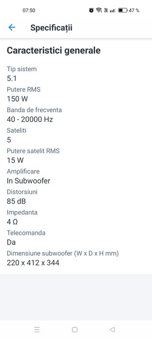 Sistem Genius 5.1 150W RMS, culoare maro
