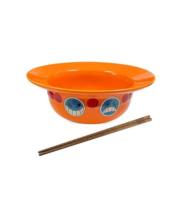 Bol ceramica Ramen Anime, portocaliu