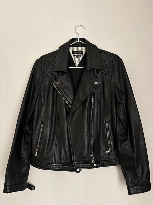 Косуха женская чёрного цвета Massimo Dutti