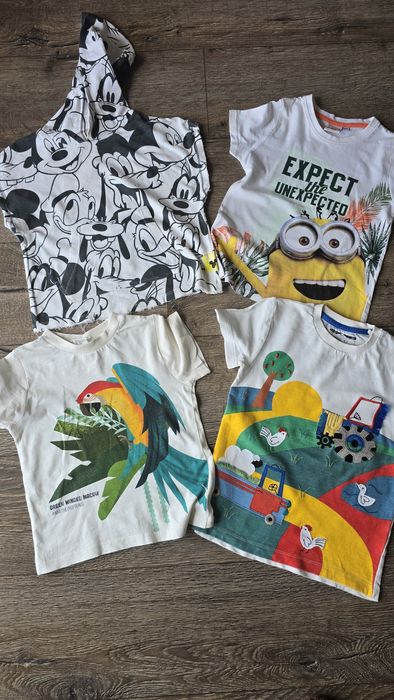 Теникси с къс ръкав Zara, George, HM, Reserved и др. размер 104см или 3-4год