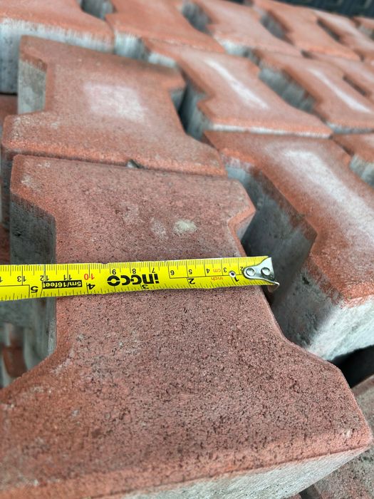 Pavaj de 8Cm culoare roșu