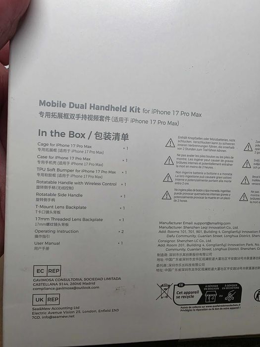 SmallRig 5541 Mobile Dual Handheld Kit for iPhone 17 Pro Max