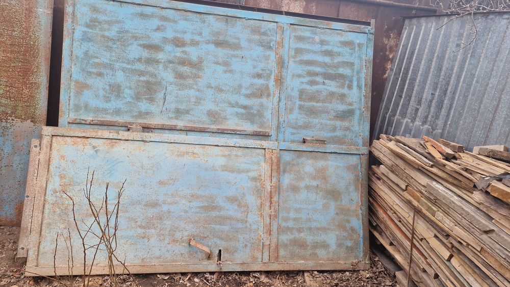 Продам ворота с калиткой,труба оцинкованные,труба профильная 150×150×7