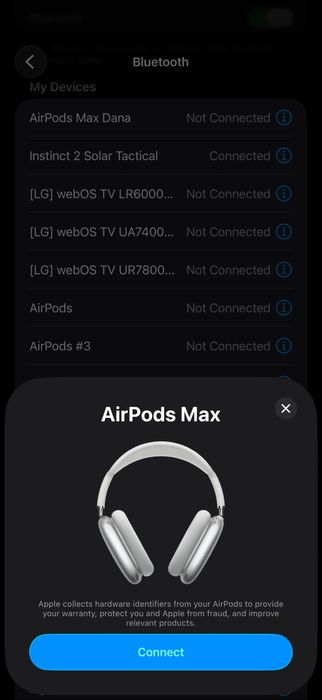 Casti tip AirPods Max UA ANC Albe