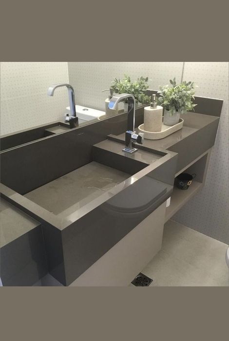 Умывальник из керамогранита на заказ