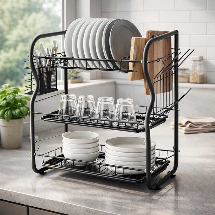 Сушилник за съдове на 3 нива