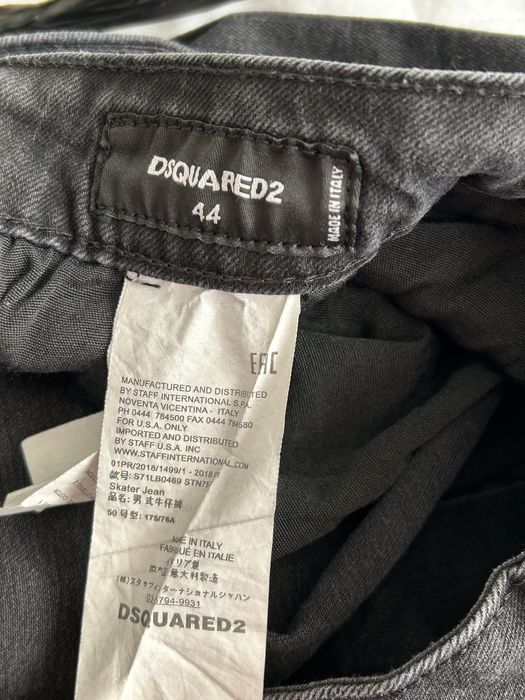 Dsquared2 Black Denim Medium Straight