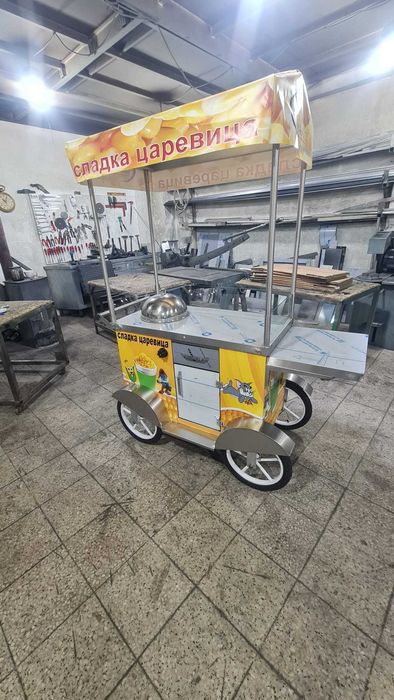 Колички за царевица на пара