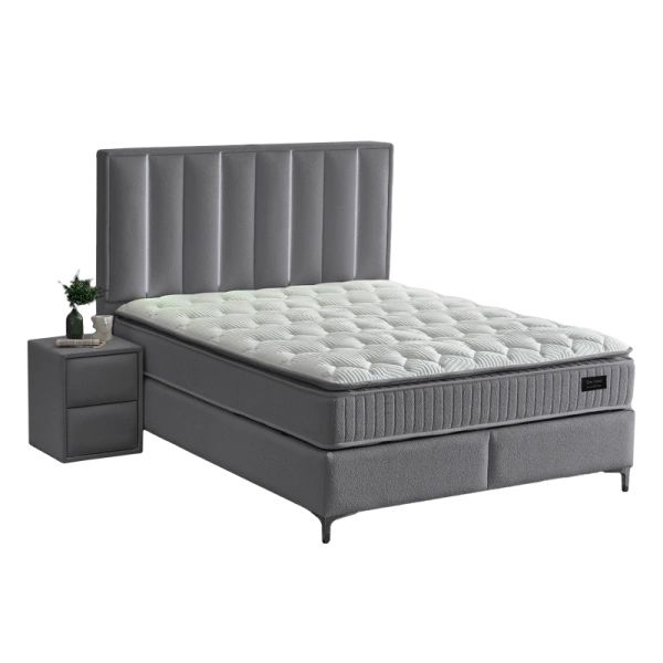 Тапицирана спалня с матрак MINI MOONLIGHT 160 х 200 - сив 16