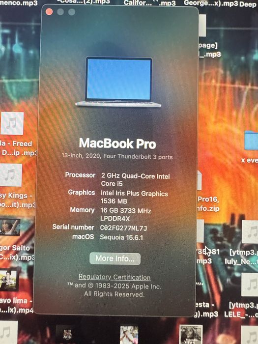 Apple Macbook Pro 13”,3  i5 1TB ssd Touchbar