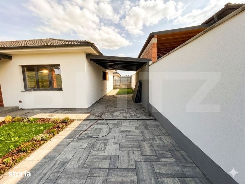 Casa pe un nivel, 115 mp utili, 505 mp teren, Popesti