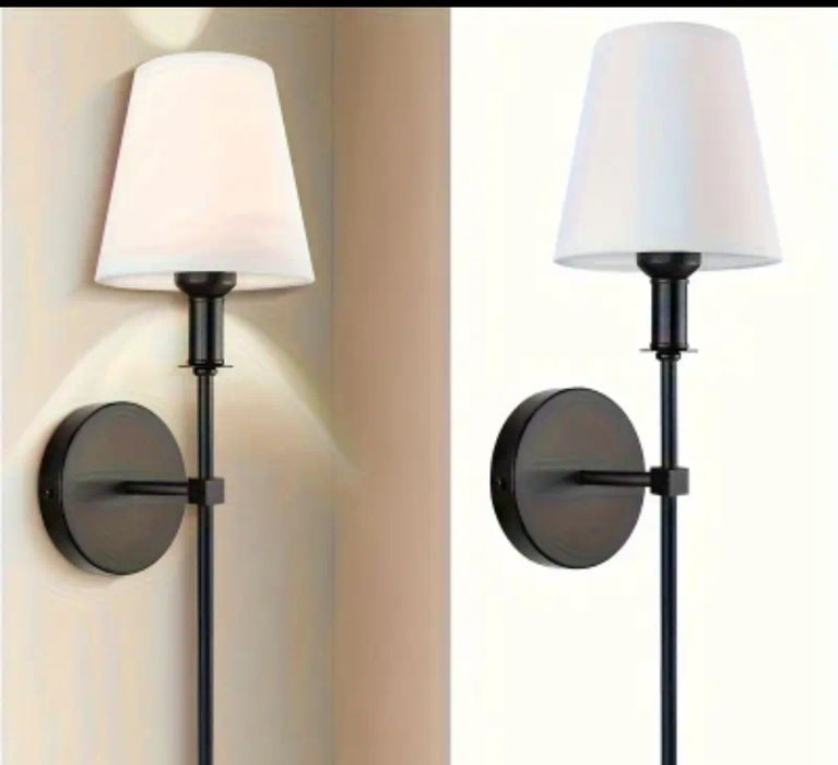 Стенен аплик черен мат