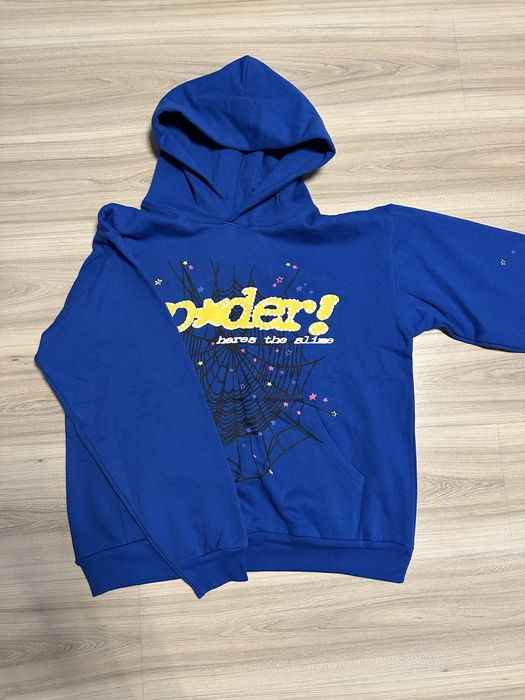 Sp5der TC Hoodie Blue