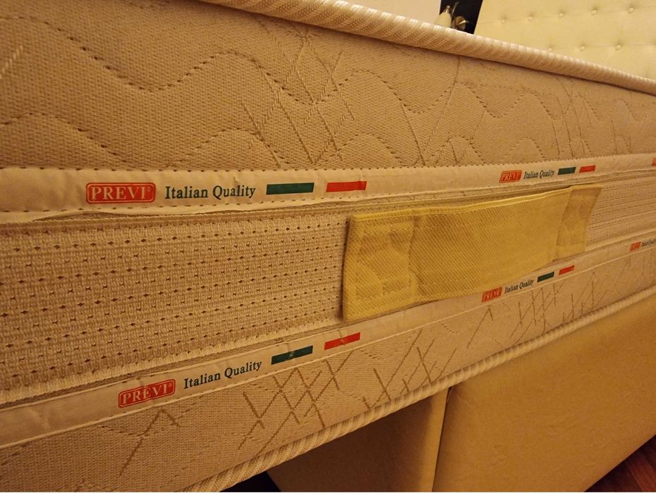 Pat matrimonial tapitat, pat dublu 160x200 cu noptiere