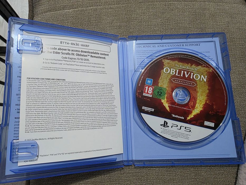 Oblivion remastered PS5