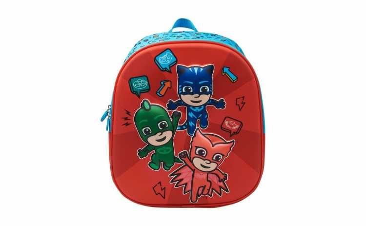 Set ghiozdan 3D gradinita Eroi in Pijama,