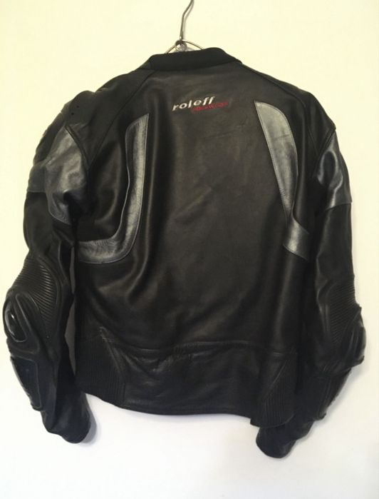 Geacă moto de piele, nouă, marimea 52 (M)