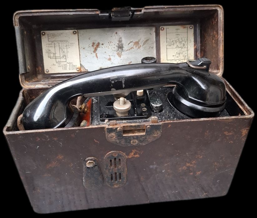 Telefon de campanie german, ww2, wehrmacht, waffen XX, luftwaffe
