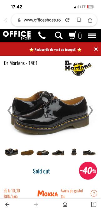 Pantofi negri din piele