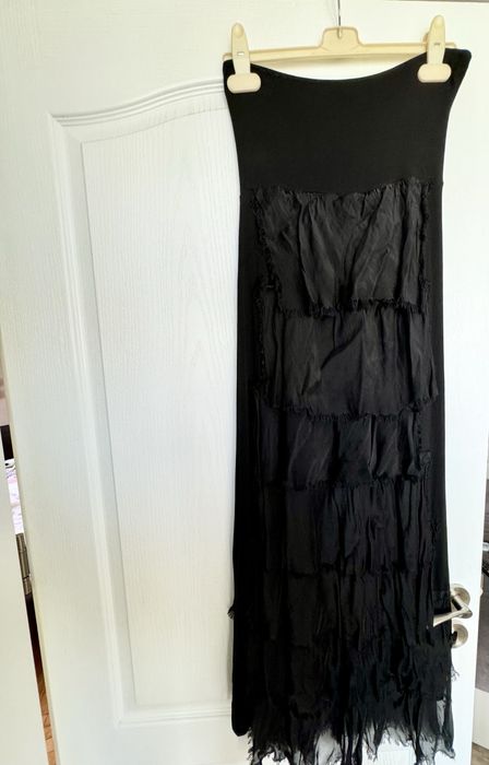 Коктейлна рокля/ефирна цветна /черна коктейлна рокля с връзка на г