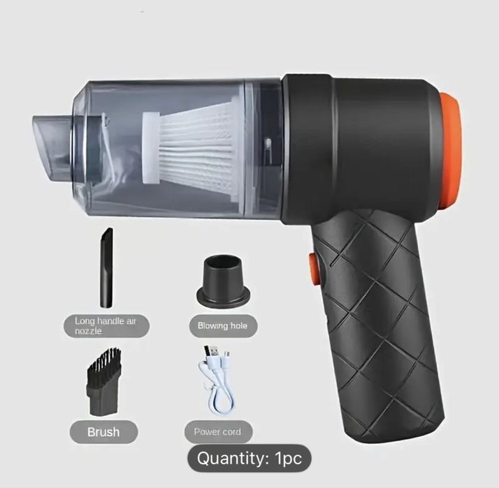 Mini aspirator de mana portabil cu baterie reincarcabil la usb wireles