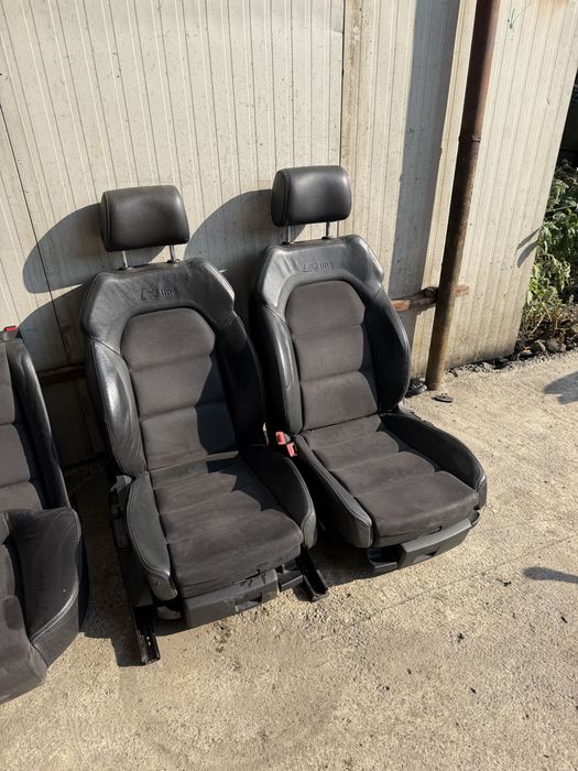 Interior Audi A6 C6 S line berlina semi piele scaun stanga Audi A6 C6 scaun dreapta Audi A6 C6 incalzire in scaune