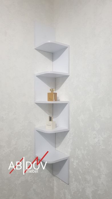 Угловой навесные полки.  Есть в наличии.