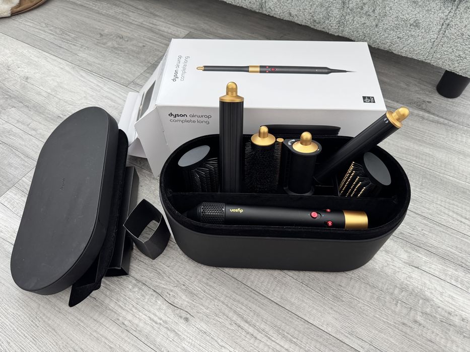 Dyson Airwrap Complete Long (Black/Gold) – Stare impecabilă / pachet complet