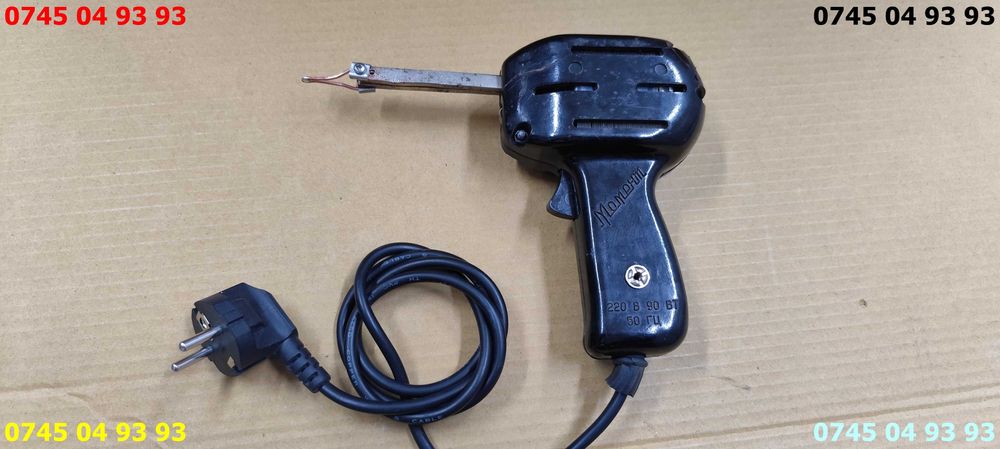 pistol de lipit negru vintage perfect functional se vinde ca in poze