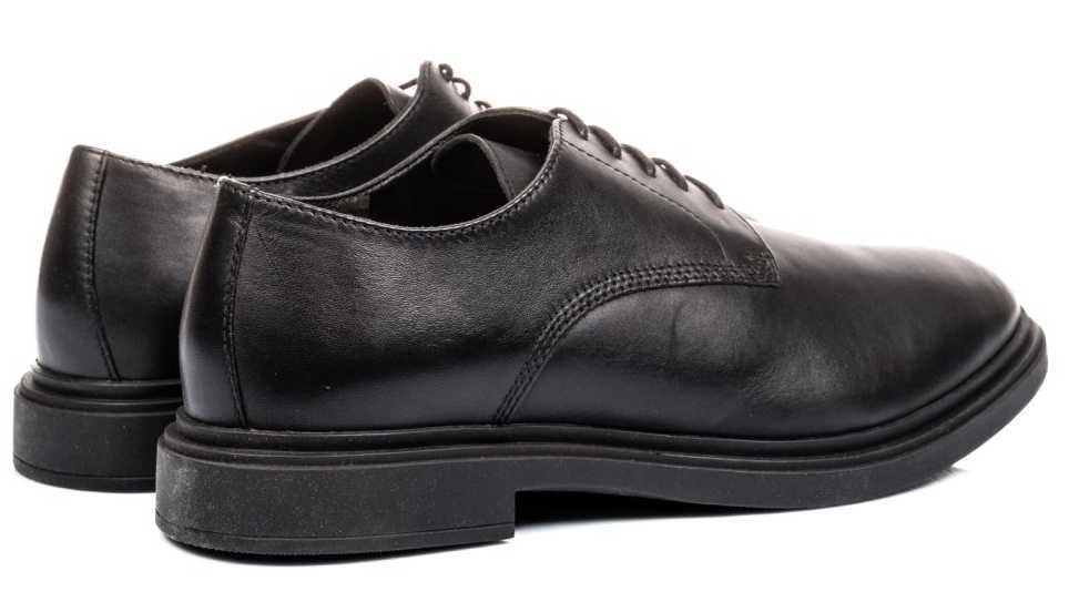 Pantofi negri piele naturală Luigino Mazza
