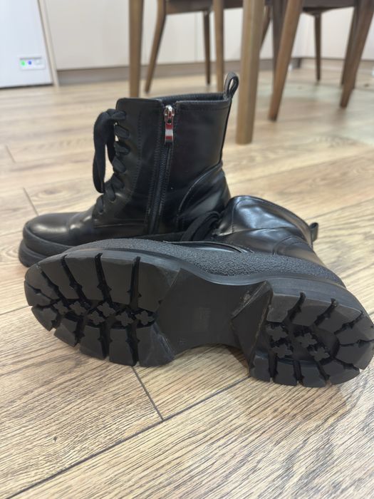 Сапоги зимние кожанные