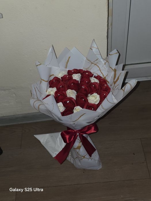 Buchet trandafiri din săpun