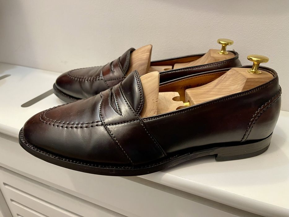 Pantofi bărbați Allen Edmonds x Brooks Brothers, Shell Cordovan