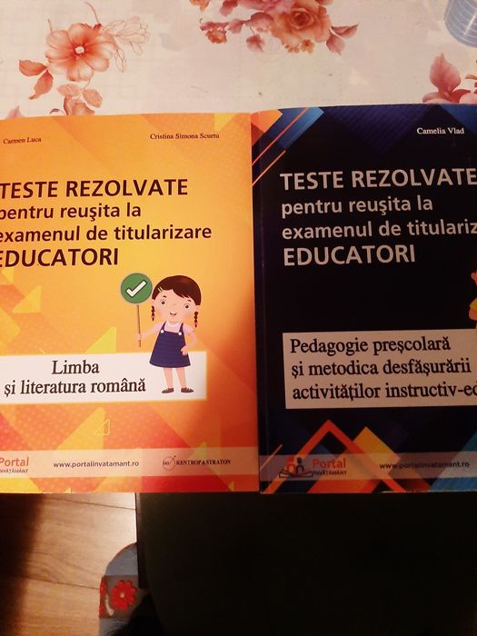 Pachet Titularizare Educatori. Teste rezolvate Limba romana, Pedagogie