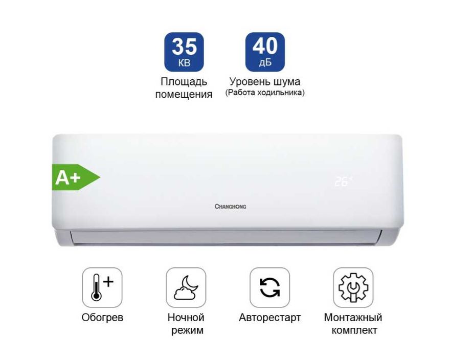 Кондиционеры AUCMA, CHIQ, CHANGHONG, KAZEFORST, BLESK — низкие цены