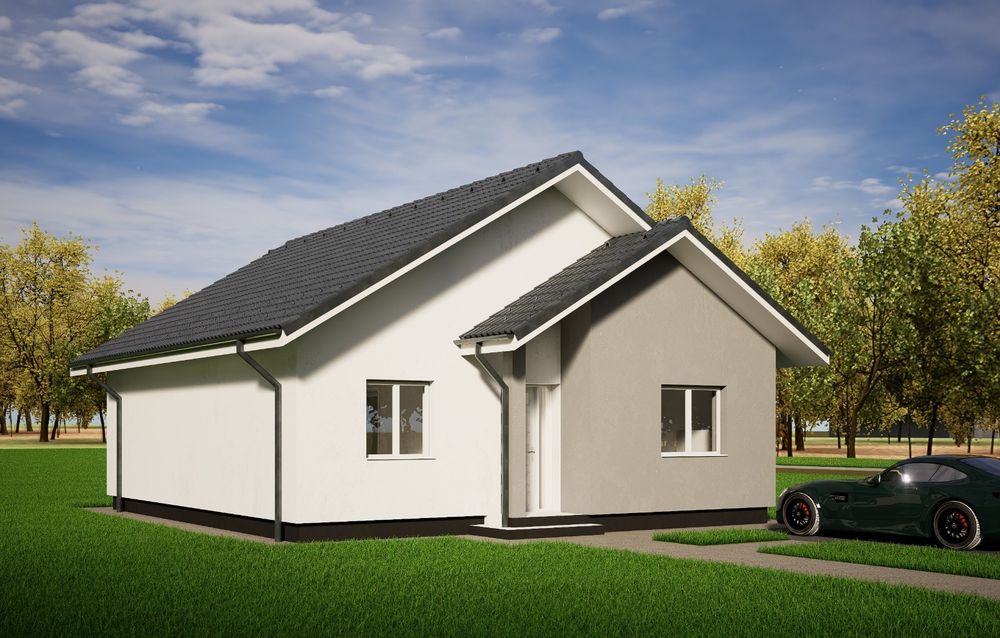 Casa plan Parter,90 mp,HLINCEA,teren 334 mp.