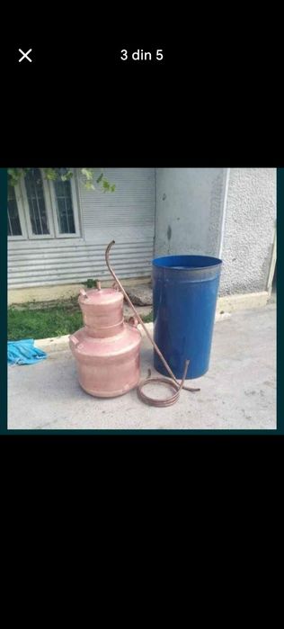 Vând cazan cupru pentru țuică complet. Pentru alte detalii nu ezitați să mă contactați