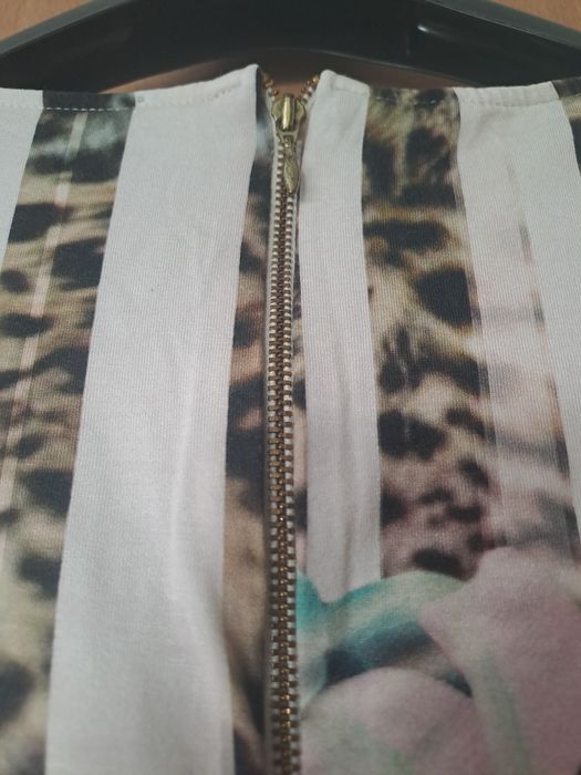 DiKa елегантна рокля с леопардов принт и цветя